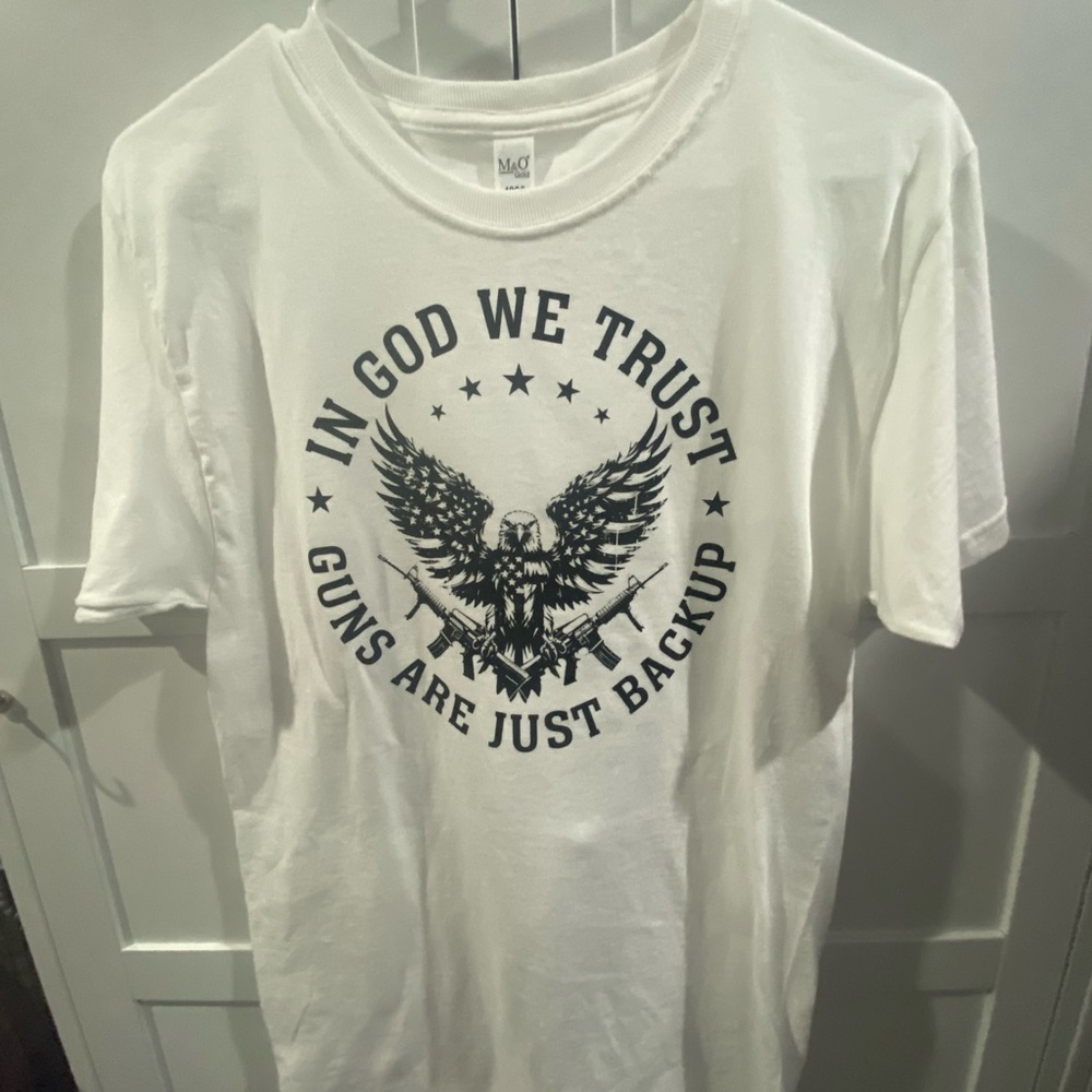 Unisex White Graphic T-Shirt Choose Size